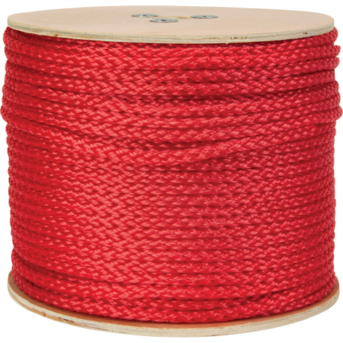 Corde rouge tress&eacute;e, Polypropyl&egrave;ne, 500' Ottawa Fastener Supply