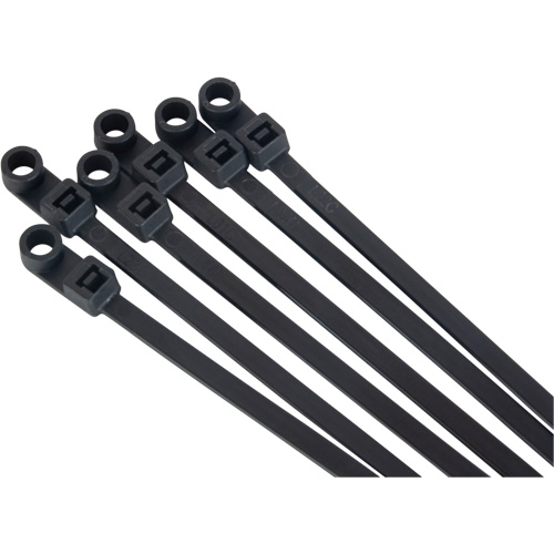 Attache-c&acirc;ble &agrave; visser, Longueur 8", R&eacute;sistance &agrave; la traction 50 lb, Noir Ottawa Fastener Supply