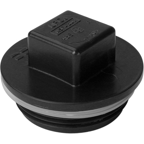 Bouchon filet&eacute;, Regard de nettoyage, 1-1/4" dia., Plastique Ottawa Fastener Supply
