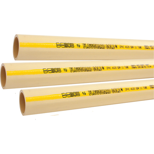 Tuyau pour eau froide ou chaude Flowguard Gold, PVC-C, 10' lo x 1,5" dia. Ottawa Fastener Supply
