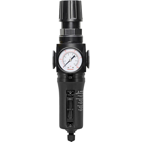 Filtre/r&eacute;gulateur drain manuel avec bol en m&eacute;tal Modulair 300, 1/4" NPT, 250 PSI, Capacit&eacute; de 5,1 oz liq. Ottawa Fastener Supply