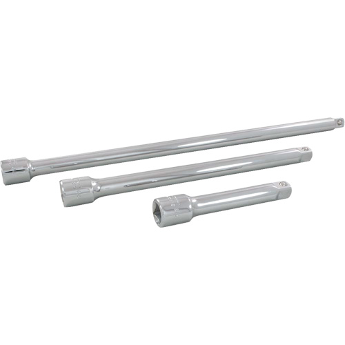 Jeu de rallonges pour douilles, Prise de 1/2", Fini Chrome, 3 Mcx Ottawa Fastener Supply