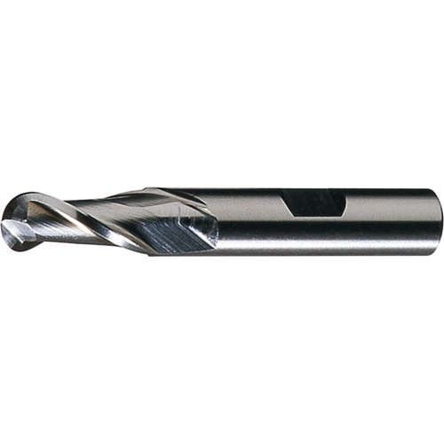 Centre Cutting Ball Nose Single End Finishers, 3/4" Dia., 2 Flutes, High Speed Steel Ottawa Fastener Supply