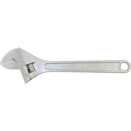 AW-15 Adjustable Wrench, 15" L, 1-7/8" Max Width, Chrome Ottawa Fastener Supply