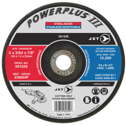 POWERPLUS&reg; Cut-Off Wheel, 4-1/2" x 3/64", 7/8" Arbor, Type 1, 13300 RPM Ottawa Fastener Supply