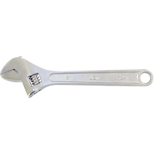 AW-10 Adjustable Wrench, 10" L, 1-1/4" Max Width, Chrome Ottawa Fastener Supply