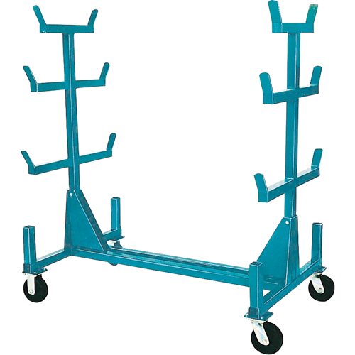 Mobile Pipe & Bar Racks, Steel, 34" W x 61" D x 58" H, 1000 lbs. Capacity Ottawa Fastener Supply
