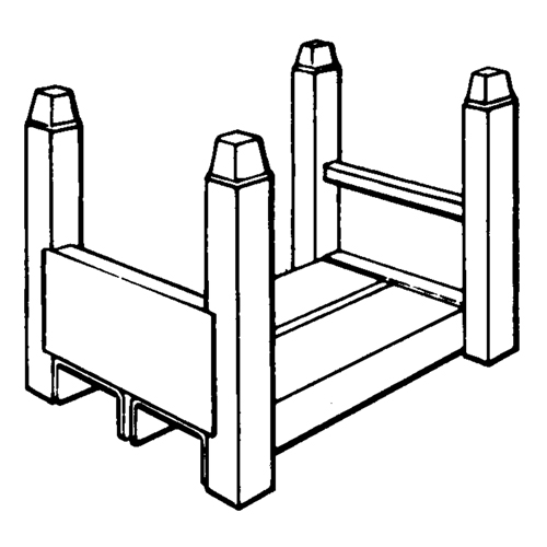 Supports empilables mobiles, 12" la x 16" p, Capacit&eacute; de 2500 lb Ottawa Fastener Supply