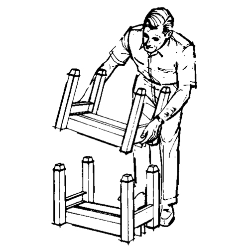 Supports empilables mobiles, 12" la x 16" p, Capacit&eacute; de 2500 lb Ottawa Fastener Supply