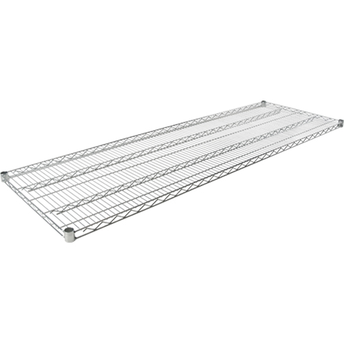 Wire Shelf for Heavy-Duty Chromate Wire Shelving, 72" W x 24" D, 600 lbs. Capacity Ottawa Fastener Supply