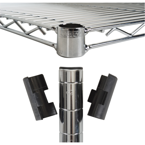 Manchons fendus pour &eacute;tag&egrave;re en treillis chromat&eacute; Ottawa Fastener Supply