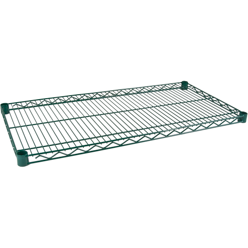 Shelf for Heavy-Duty Green Epoxy Finish Wire Shelving, 48" W x 18" D, 800 lbs. Capacity Ottawa Fastener Supply