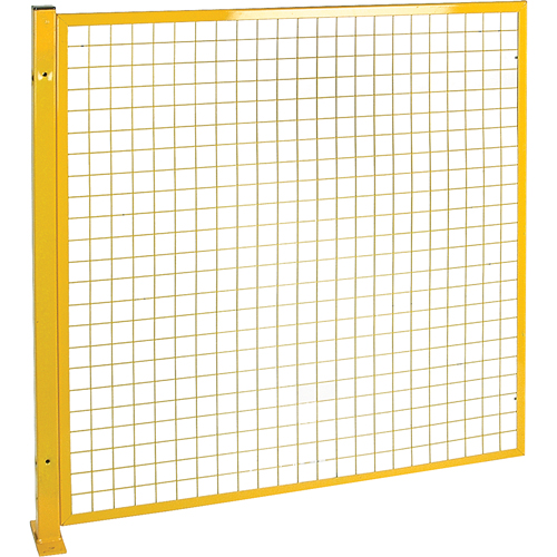 Mesh Style Perimeter Guard, 4' H x 4' W, Yellow Ottawa Fastener Supply