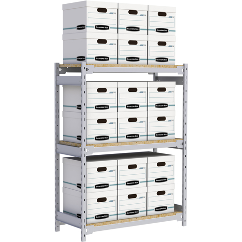 &eacute;tag&egrave;re-classeur de grande largeur, Acier, 3 Tablettes, 42" la x 18" p x 60" h Ottawa Fastener Supply