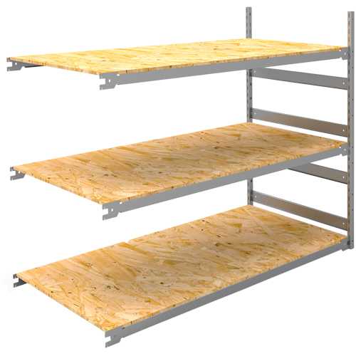 Wide Span Record Storage Shelving, Steel, 3 Shelves, 72" W x 32" D x 60" H, Add-On Kit Ottawa Fastener Supply