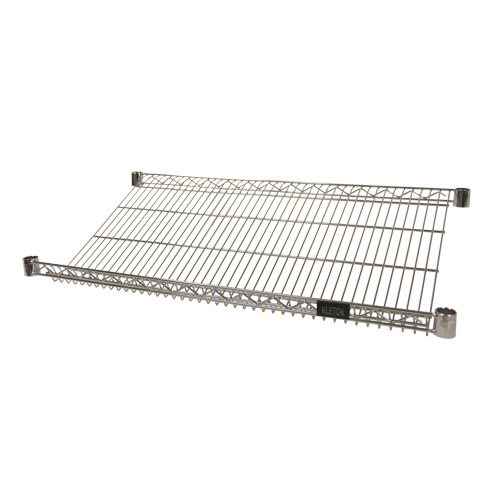 Wire Slanted Shelf, 18" W x 48" D, 400 lbs. Capacity Ottawa Fastener Supply