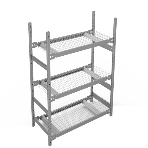 Wide Span Storage Shelving, Steel, Boltless, 1340 lbs. Capacity, 42" W x 60" H x 18" D Ottawa Fastener Supply