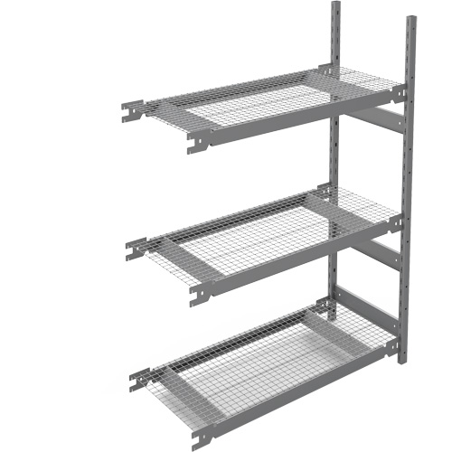Wide Span Storage Shelving, Steel, Boltless, 1340 lbs. Capacity, 42" W x 60" H x 18" D Ottawa Fastener Supply