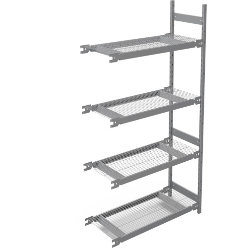 Wide Span Storage Shelving, Steel, Boltless, 1340 lbs. Capacity, 42" W x 84" H x 18" D Ottawa Fastener Supply