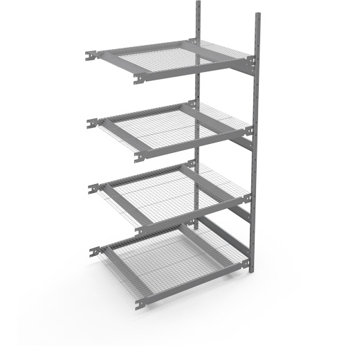 Wide Span Storage Shelving, Steel, Boltless, 1340 lbs. Capacity, 42" W x 84" H x 32" D Ottawa Fastener Supply
