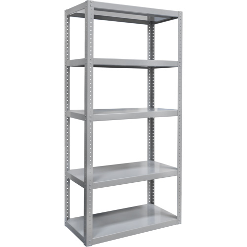 Heavy-Duty Shelving, Steel, Bolted, 3000 lbs. Capacity, 36" W x 72" H x 18" D Ottawa Fastener Supply
