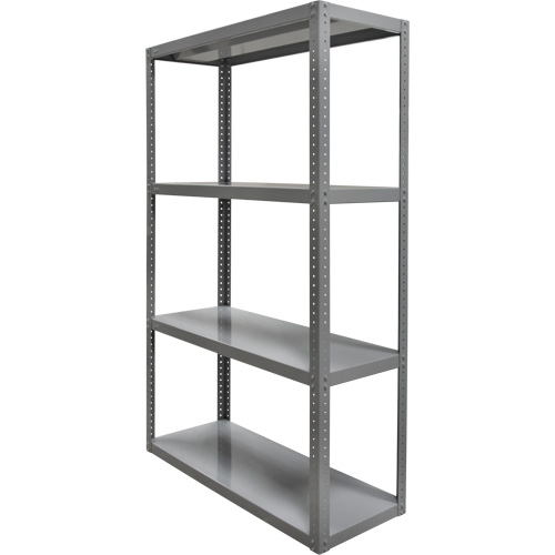 Heavy-Duty Shelving, Steel, Bolted, 3000 lbs. Capacity, 36" W x 72" H x 18" D Ottawa Fastener Supply