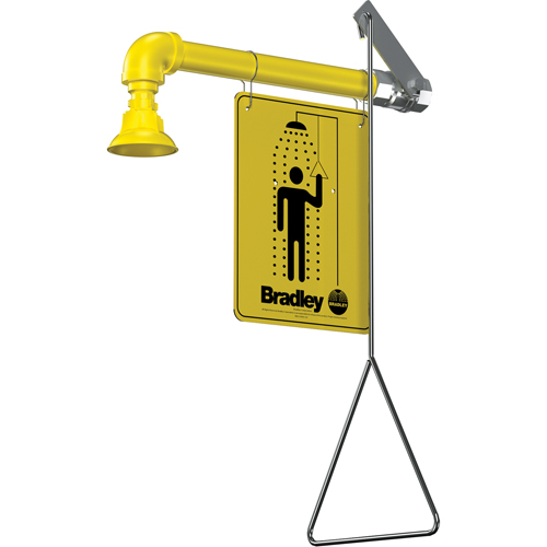 Horizontal Supply Emergency Shower Stations, Wall-Mount Ottawa Fastener Supply