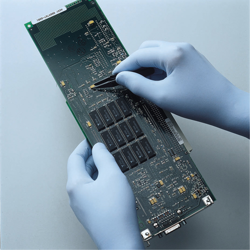 N-DEX&reg; Ultimate Gloves, Medium, Nitrile, 6-mil, Powder-Free, Blue Ottawa Fastener Supply