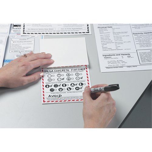 OTS WHMIS Labels, Vinyl, Sheet, 5" L x 5" W Ottawa Fastener Supply