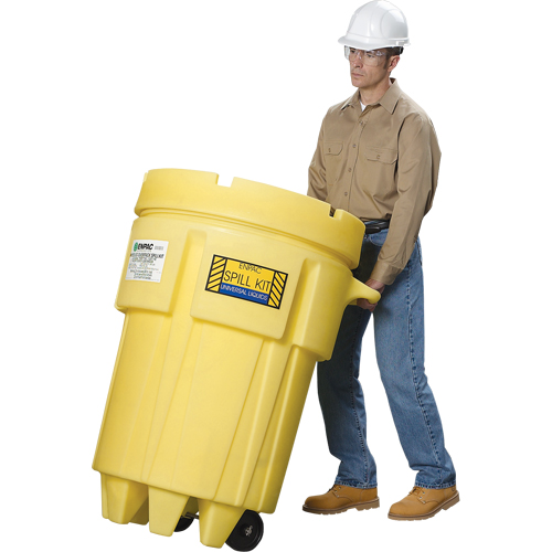 Barils de r&eacute;cup&eacute;ration sur roues Overpack, 95 gal. US, Mobile Ottawa Fastener Supply