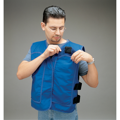 Cooling Vests with Insert Pockets, Large, Royal Blue Ottawa Fastener Supply