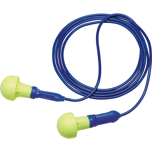 E-A-R Push-ins Metal Detectable Earplugs, Corded, One-Size, Bulk - Polybag, NRR 28 dB NRR dB Ottawa Fastener Supply