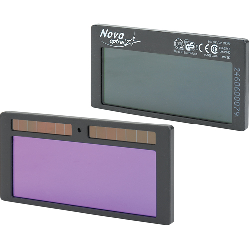 Filtres autoassombrissants Nova, 2" la x 4-1/4" h Champ de vision, Pour utilisation avec nova Ottawa Fastener Supply
