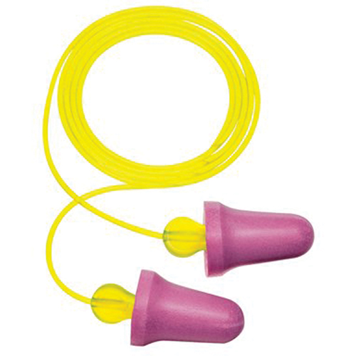 Bouchons d'oreilles en mousse sans contact E-A-R, Paire - Sac en poly, Avec cordon Ottawa Fastener Supply