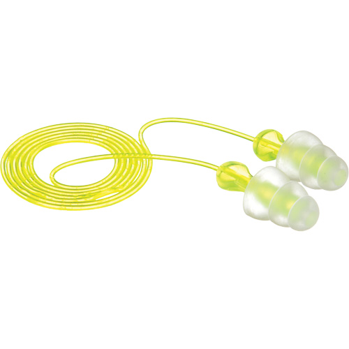 E-A-R Tri-Flange Reusable Earplugs, Corded, Bulk - Polybag, 26 dB NRR, One-Size Ottawa Fastener Supply