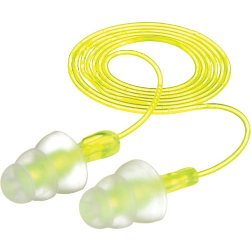 E-A-R Tri-Flange Reusable Earplugs, Corded, Bulk - Polybag, 26 dB NRR, One-Size Ottawa Fastener Supply