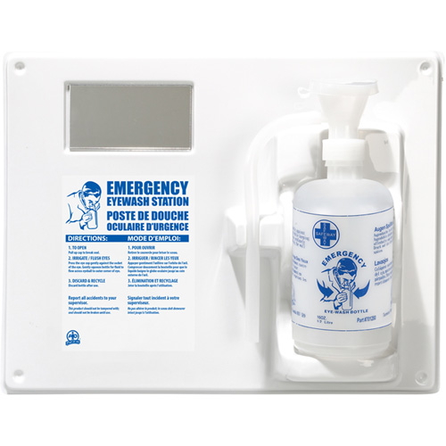 Poste de douche oculaire - Poste simple a/bouteille vide Ottawa Fastener Supply
