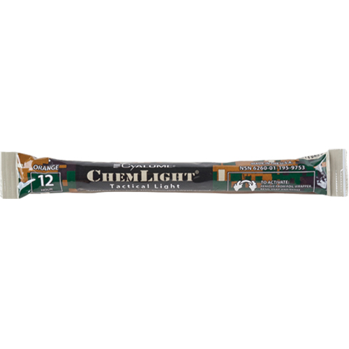 6" Cyalume&reg; Lightsticks, Orange, 12 hrs. Duration Ottawa Fastener Supply