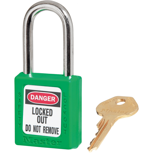 Zenex Padlocks, Safety Padlock, Keyed Different, Thermoplastic, 1-1/2" Width Ottawa Fastener Supply
