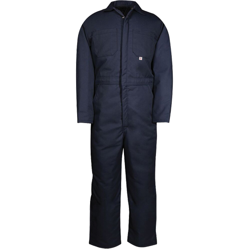 Insulated Coveralls, Men's, Navy Blue, Size Medium Ottawa Fastener Supply