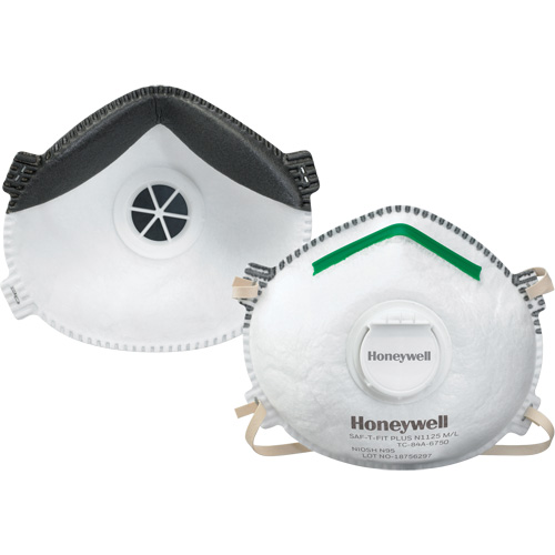 Saf-T-Fit&reg; Plus N1125 Particulate Respirators, N95, NIOSH Certified, X-Large Ottawa Fastener Supply