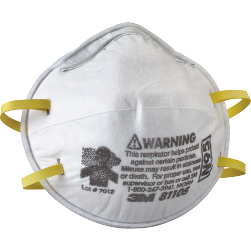 8110S Particulate Respirators, N95, NIOSH Certified, Small Ottawa Fastener Supply