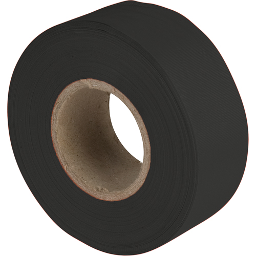Flagging Tape, 1.2" W x 300' L, Black Ottawa Fastener Supply