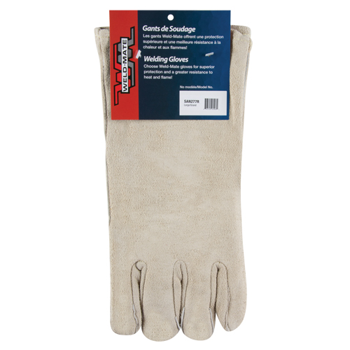Premium Welder's Gloves, Split Cowhide, Size Large Ottawa Fastener Supply