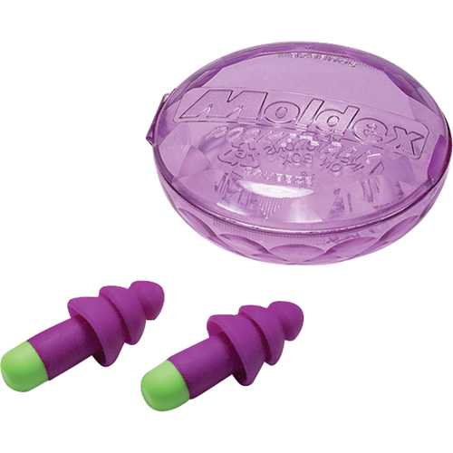 Rockets&reg; Reusable Earplugs, Uncorded, Bulk - Plastic Case, 27 dB NRR, One-Size Ottawa Fastener Supply