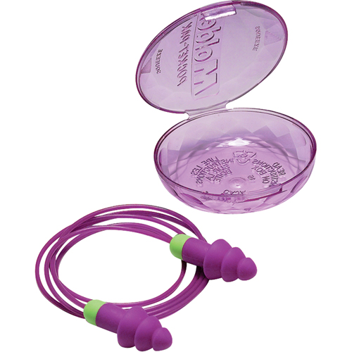 Bouchons d'oreilles r&eacute;utilisables Rockets, Avec cordon, Vrac - &eacute;tui en plastique, 27 dB NRR, Taille unique Ottawa Fastener Supply