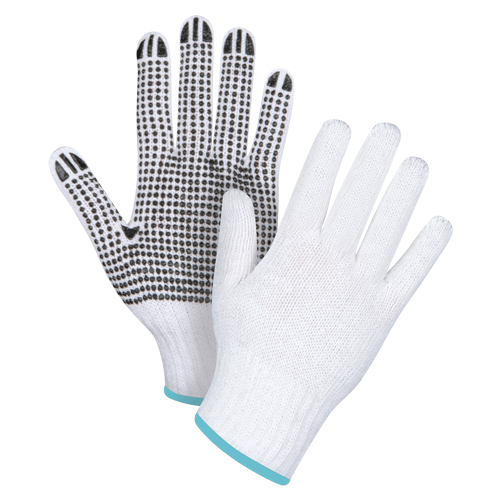 Gants tricot&eacute;s &agrave; pois, Poly/coton, Un c&ocirc;t&eacute;, Calibre 7, T-Grand Ottawa Fastener Supply