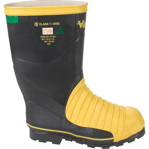 Bottes professionnelles Miner 49ER pour l'exploitation mini&egrave;re, Caoutchouc, Embout Acier, Pointure 7 Ottawa Fastener Supply