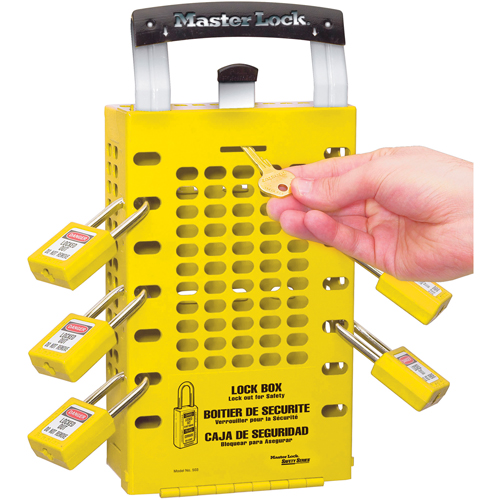 Latch Tight Lock Boxes, Yellow Ottawa Fastener Supply