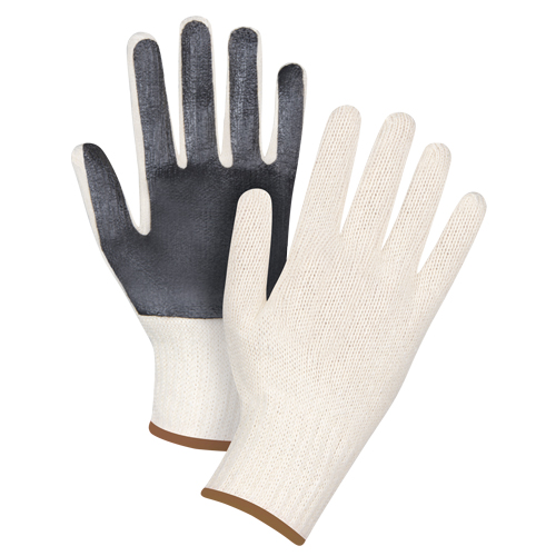 Gants en tricot &agrave; paume enduite, Poly/coton, Un c&ocirc;t&eacute;, Calibre 7, Grand Ottawa Fastener Supply